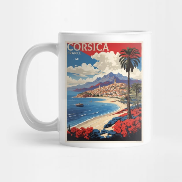 Corsica France Vintage Poster Tourism by TravelersGems